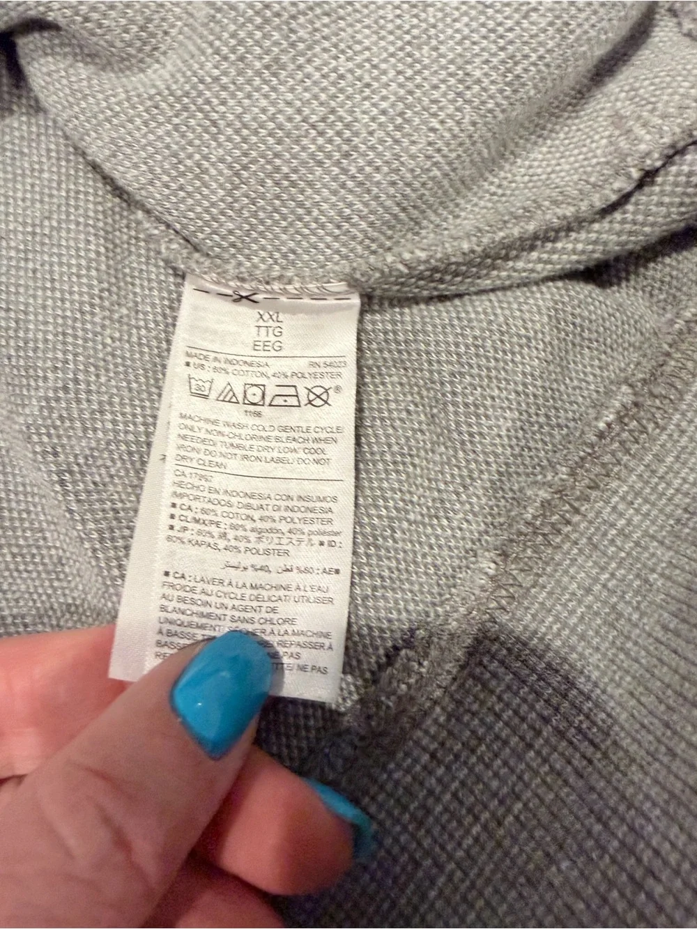 Old Navy Men's Light Gray Henley Crewneck Sweater